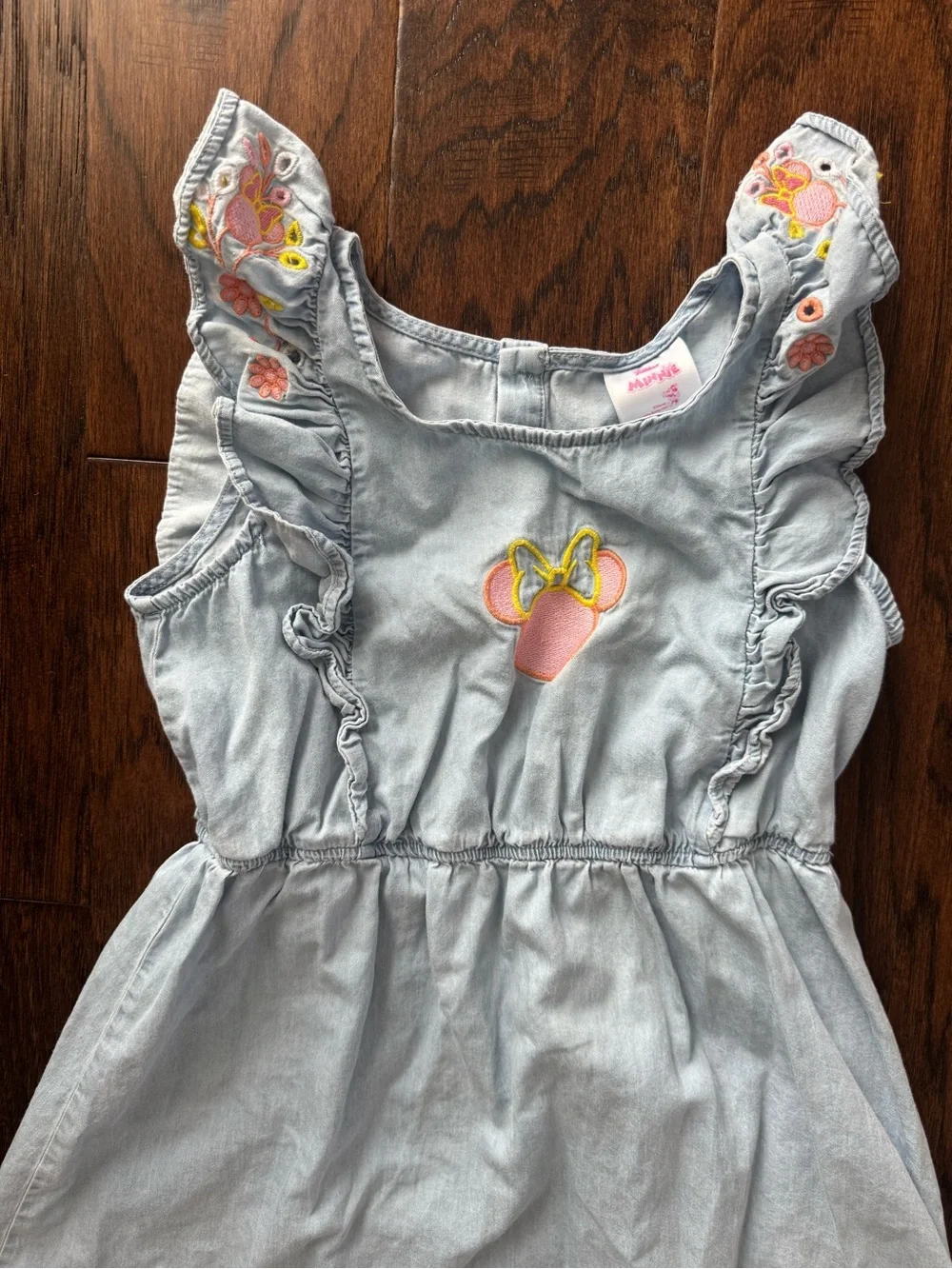 Disney Light Blue Girls' Sleeveless Ruffle Dress 7/8